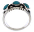 Southwest Turquoise Authentic Sterling Silver Ring Size 7-3/4 WX37049